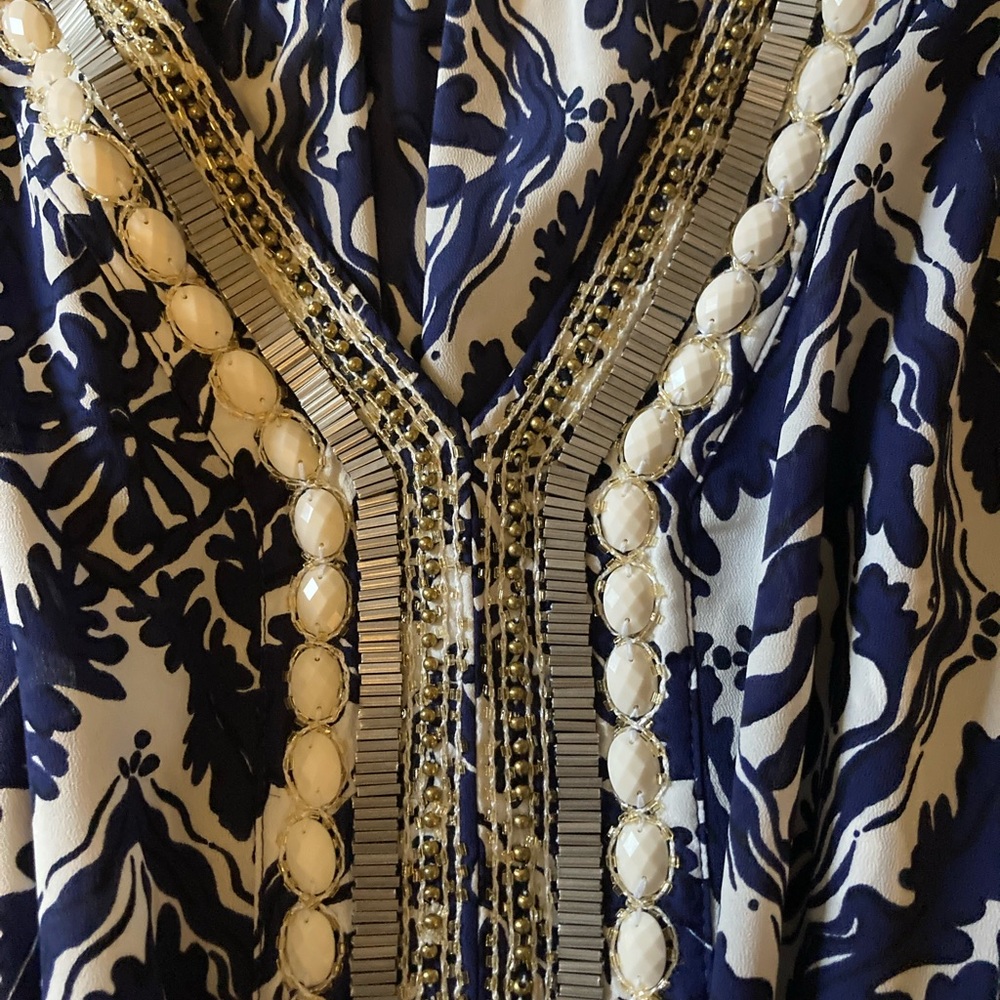 Lilly Pulitzer royal blue and white dress or beach cover up.